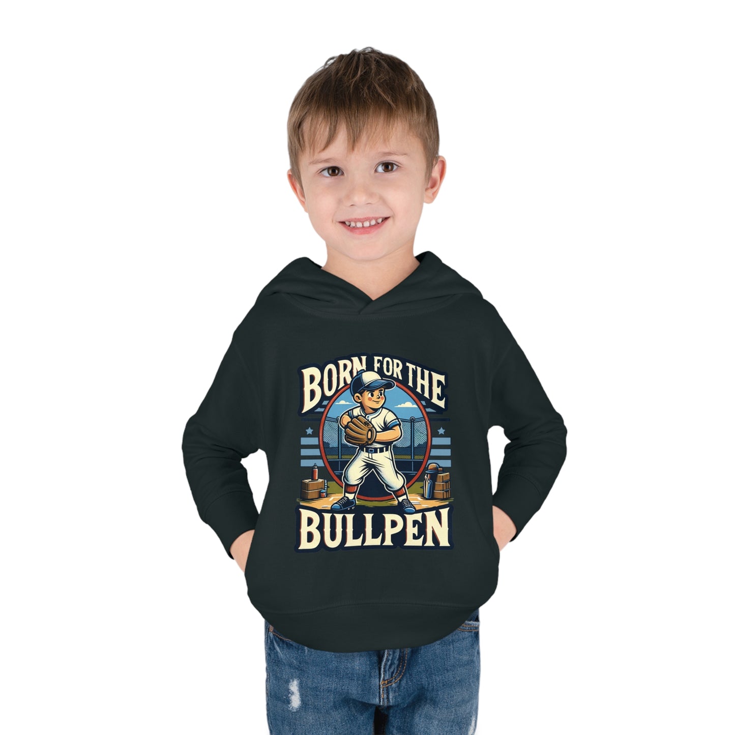 Born For The Bullpen Toddler Hoodie